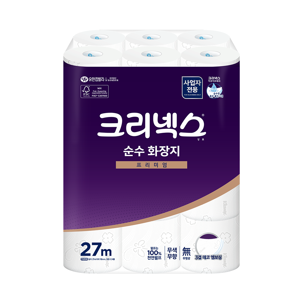 크리넥스 순수 화장지 27m (3겹)