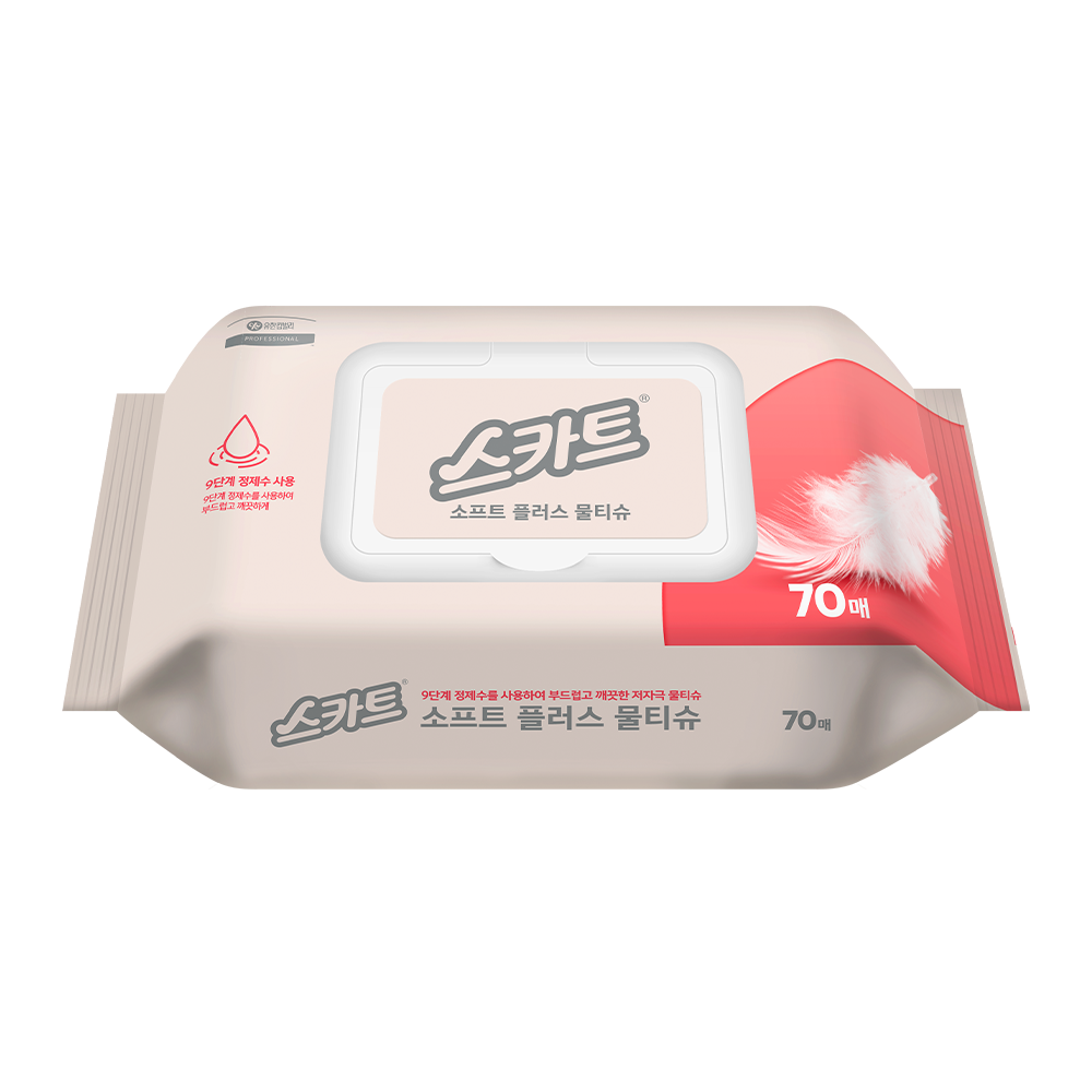 스카트 소프트플러스 물티슈 캡 70매*24